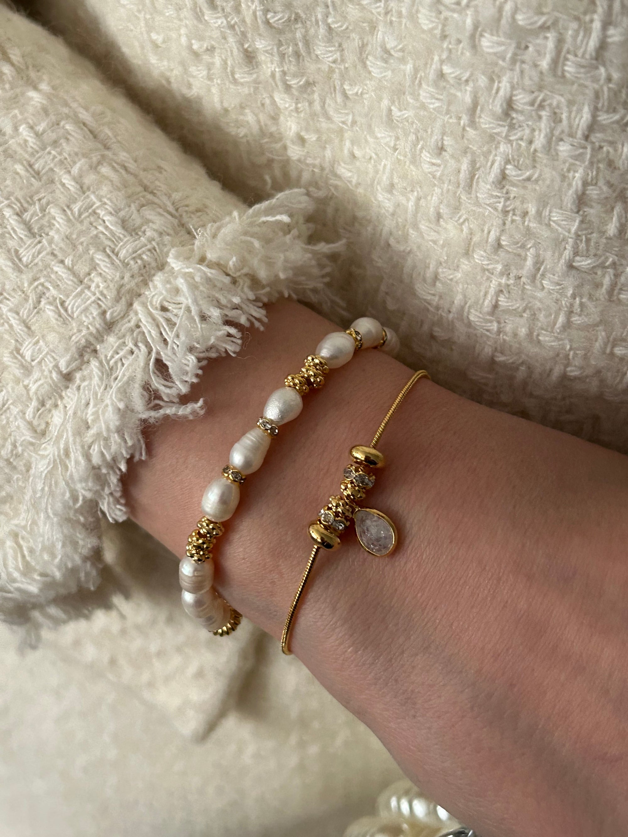 Damla/Zirkon Charm Minimal Bileklik