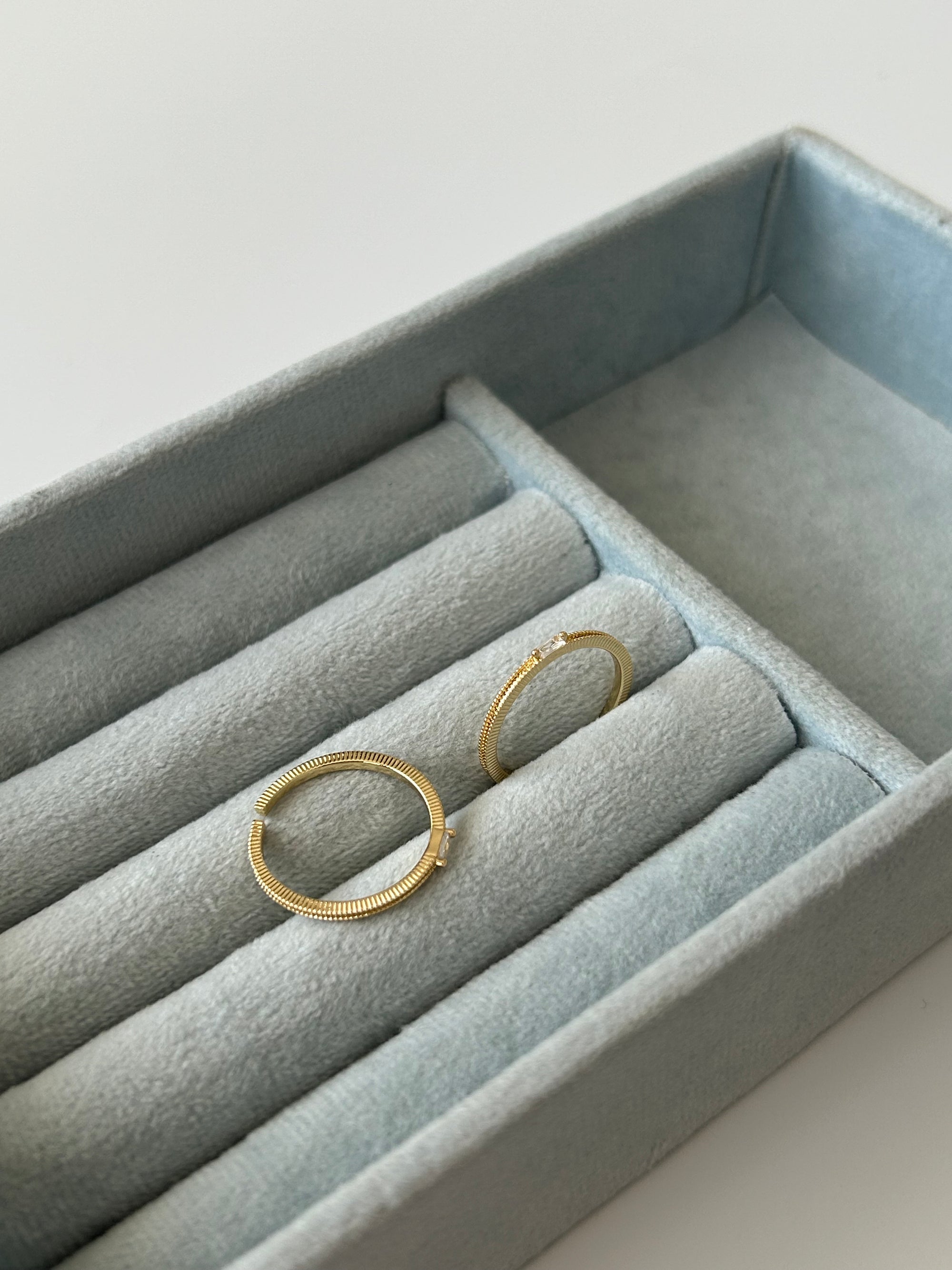 Minimal Baget Taş Yüzük