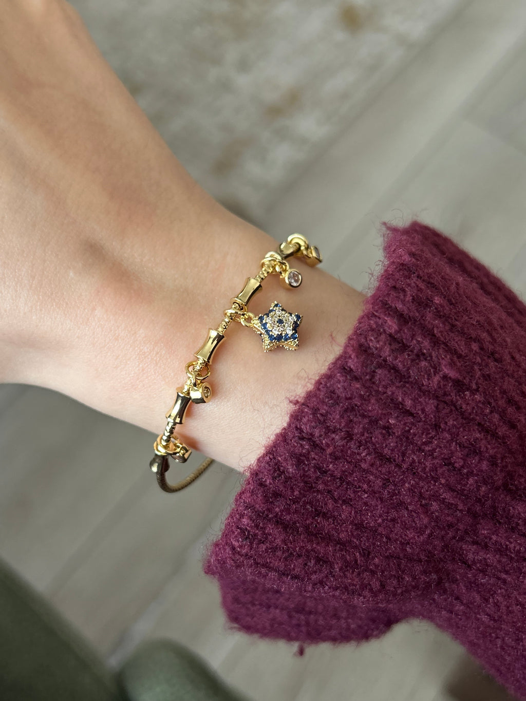 Yıldız Nazar Boncuğu Charm Bilezik