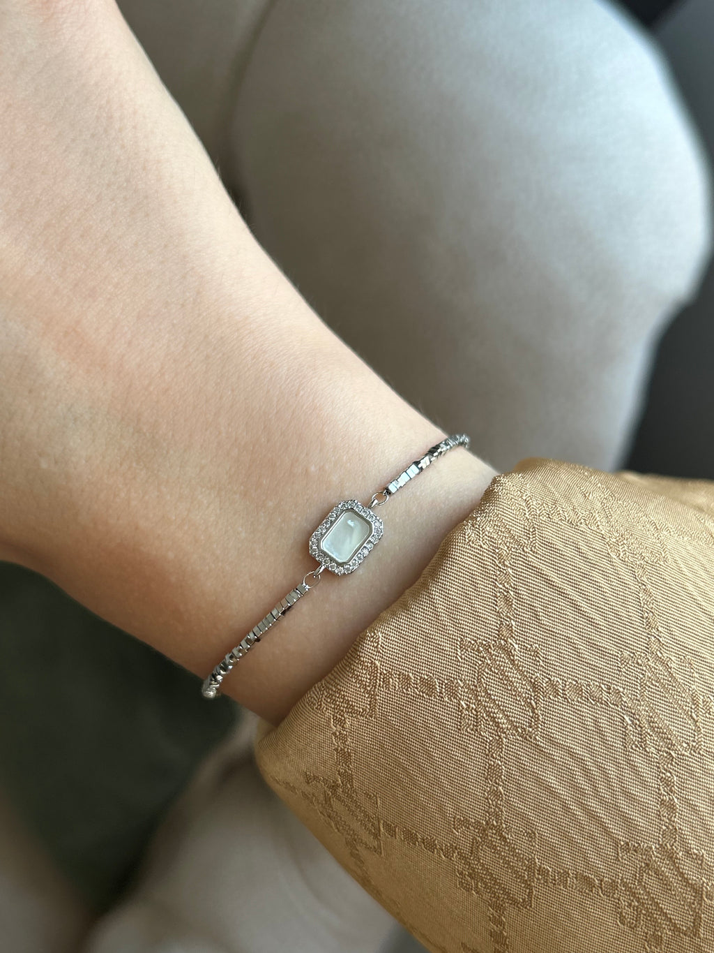 Küp Dorika Sedefli Charm Bileklik
