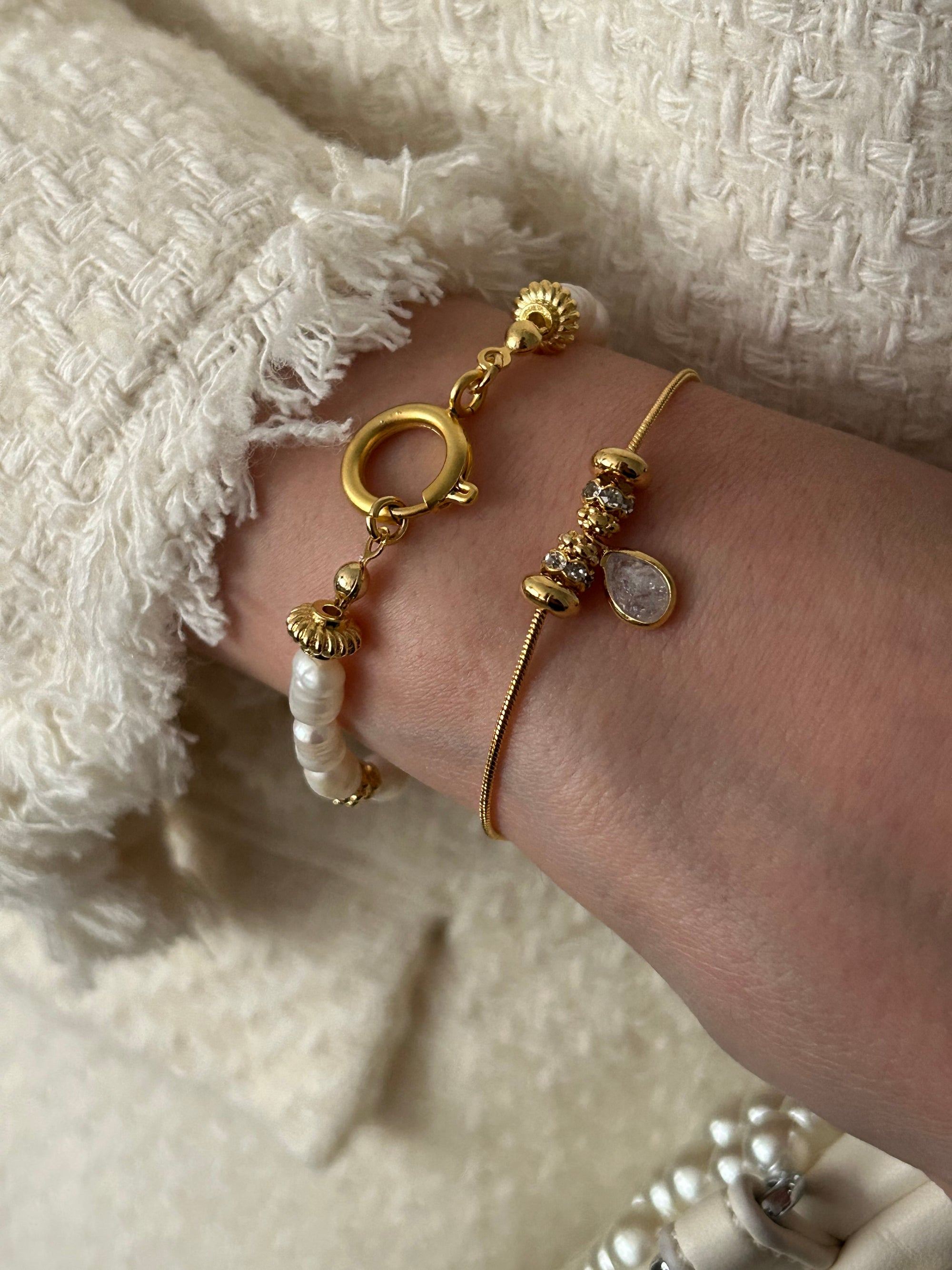 Damla/Zirkon Charm Minimal Bileklik