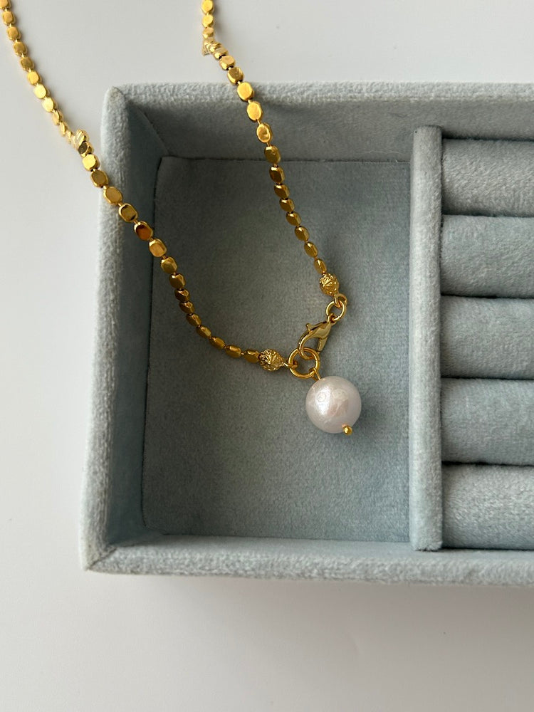 İnci Charm Zincir Kolye