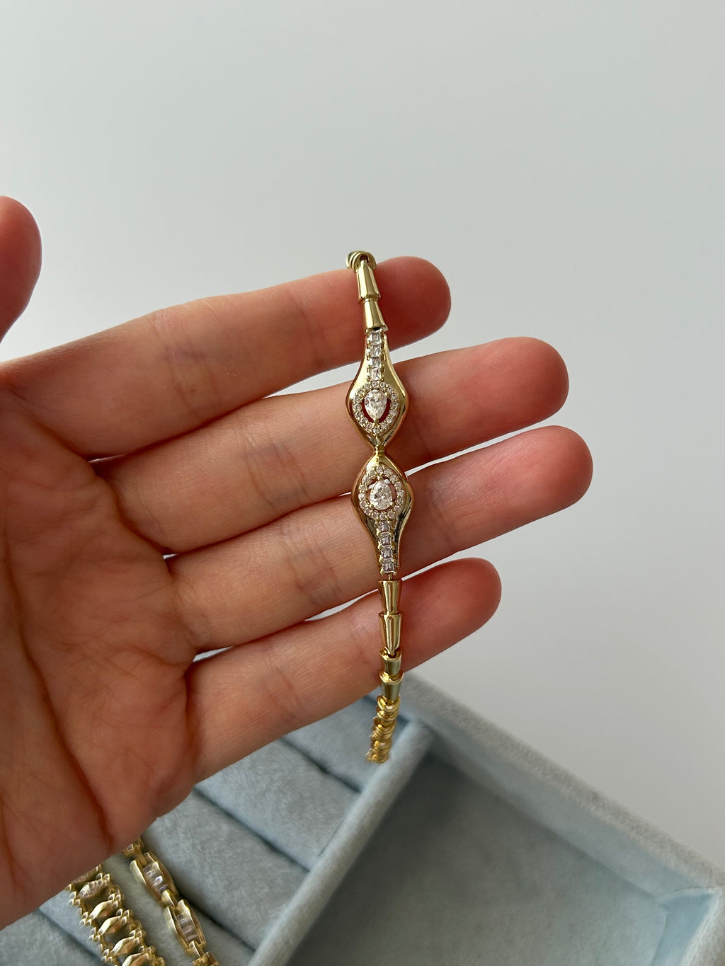 Xuping Zirkon Taş Yılan Bileklik