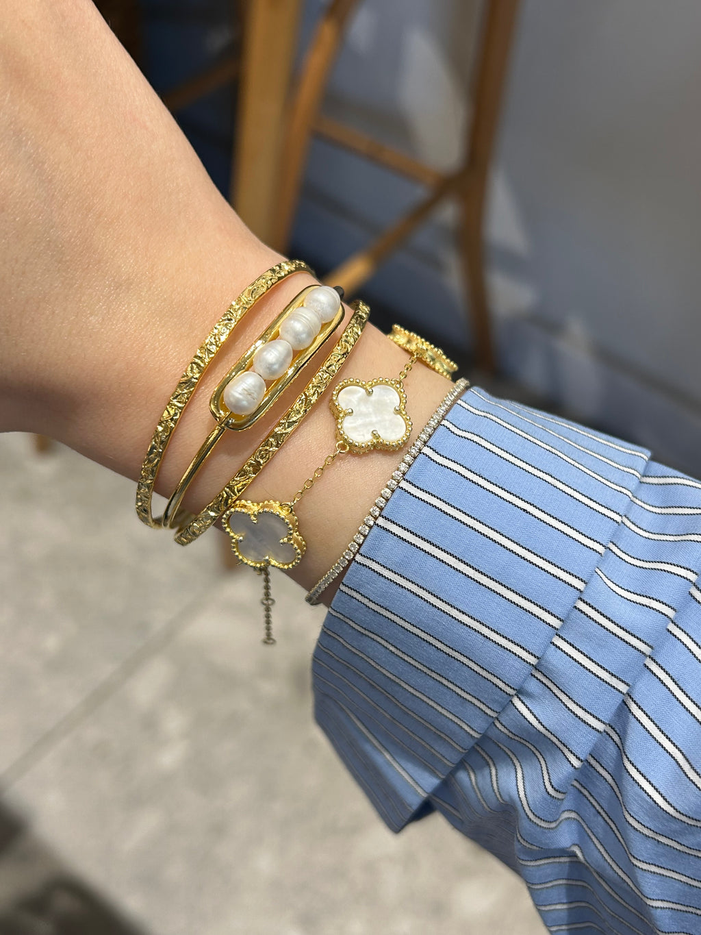 İnci Charm Bilezik