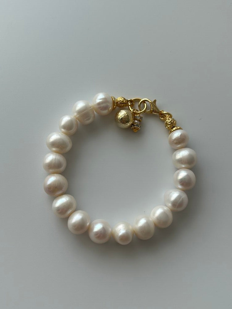 Antik Dorika/Kum İnci Charm İnci Bileklik