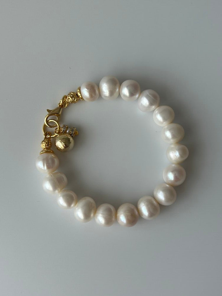 Antik Dorika/Kum İnci Charm İnci Bileklik
