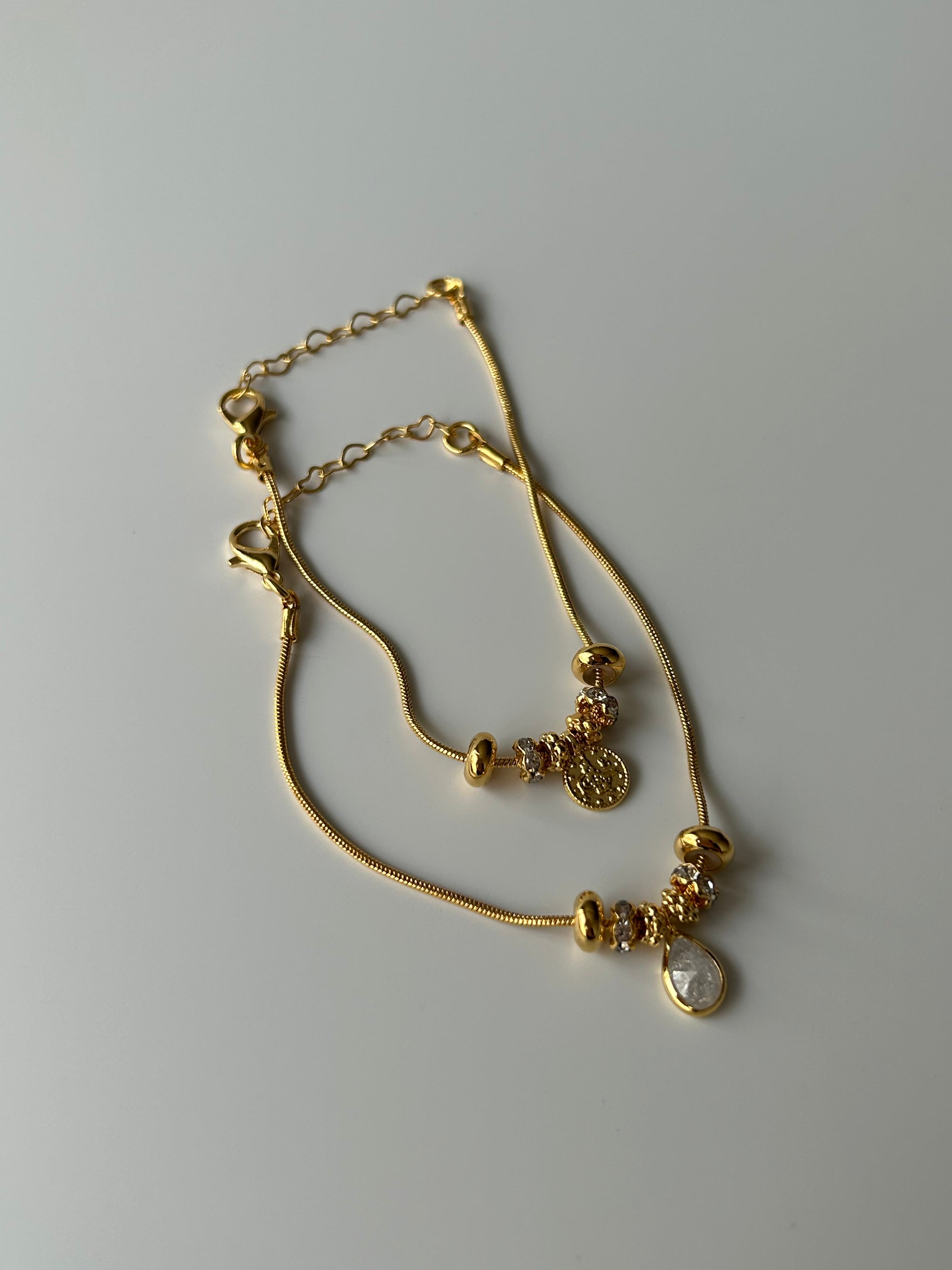 Damla/Zirkon Charm Minimal Bileklik