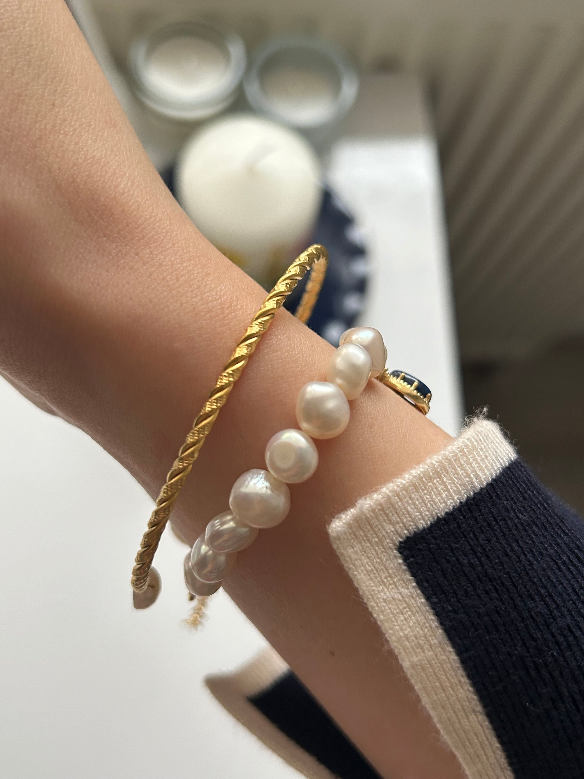 Gelincik/İnci Charm Bilezik