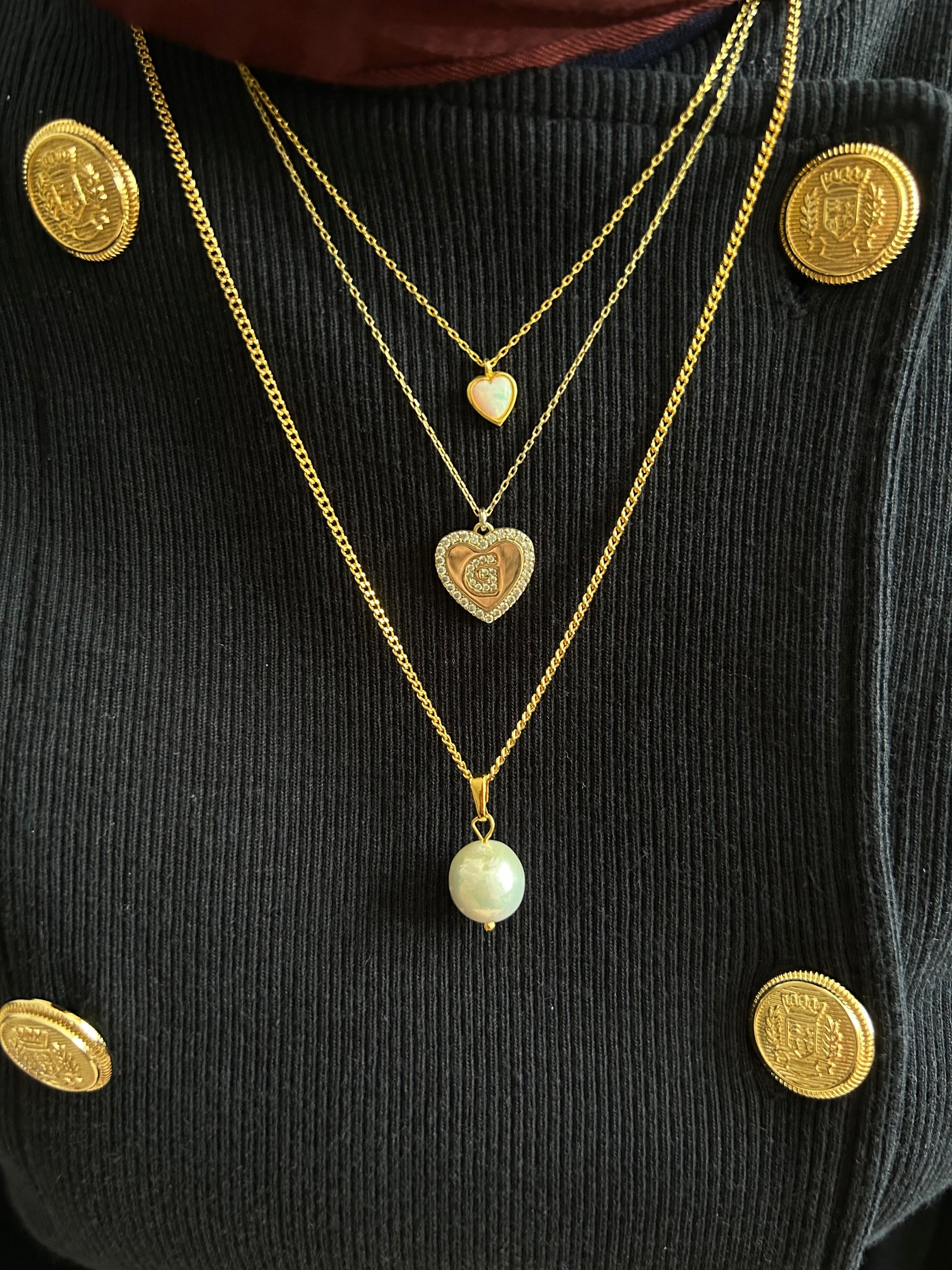 İnci Charm Kolye