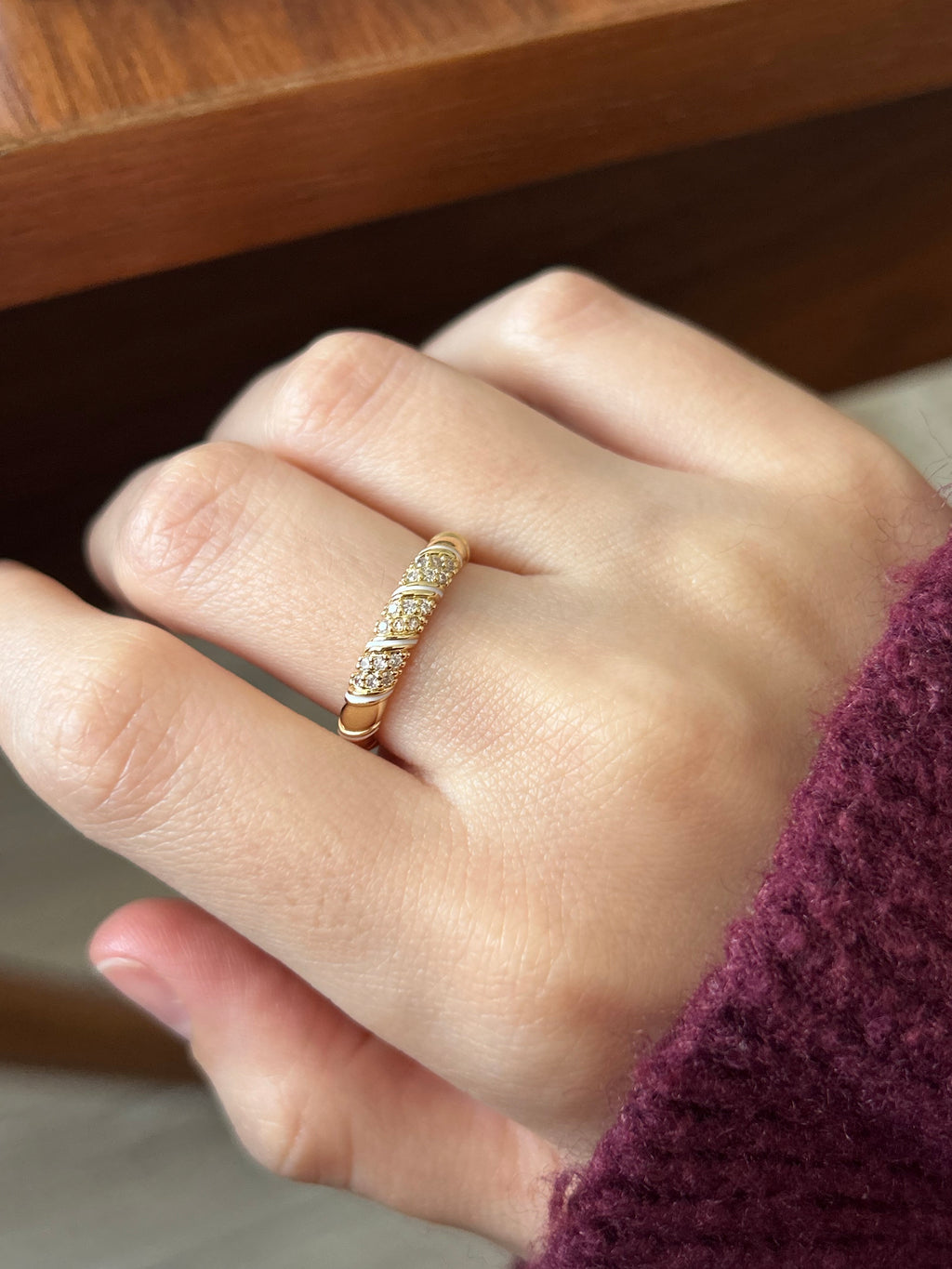 Beyaz Mineli/Zirkon Taş Yüzük