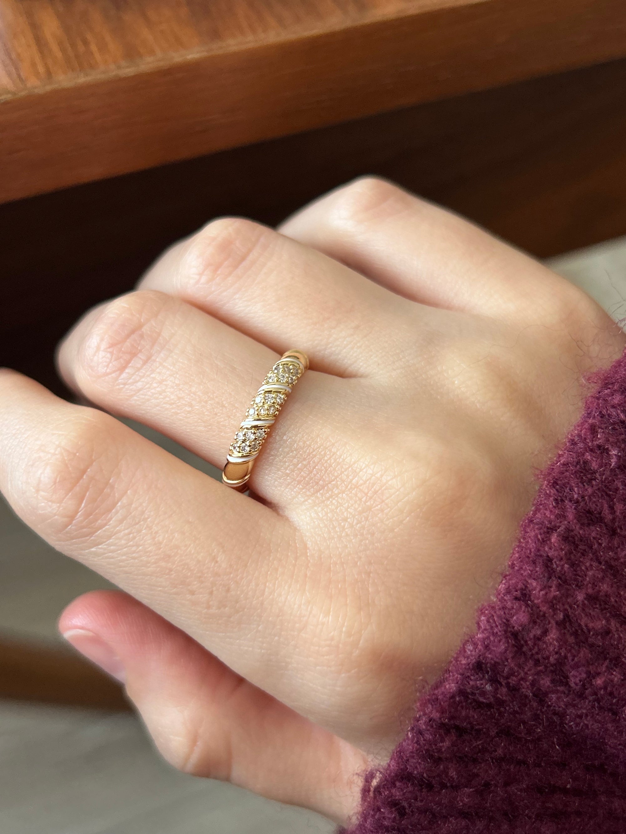 Beyaz Mineli/Zirkon Taş Yüzük