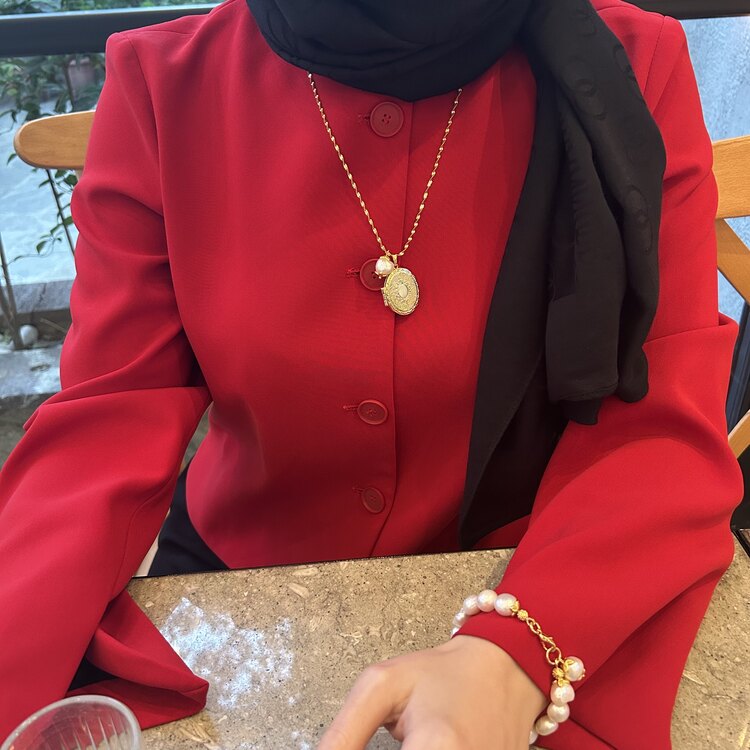 Vintage Anı İnci Charm Kolye