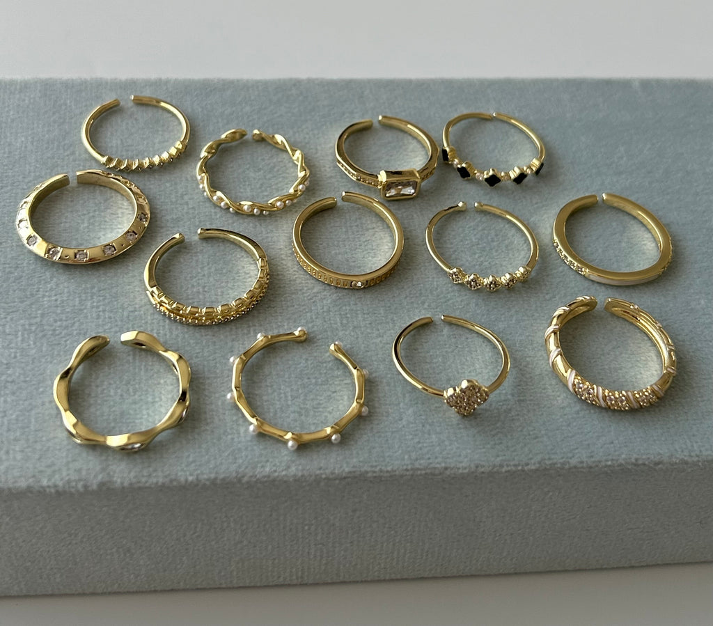 Minimal Zirkon Yonca Yüzük