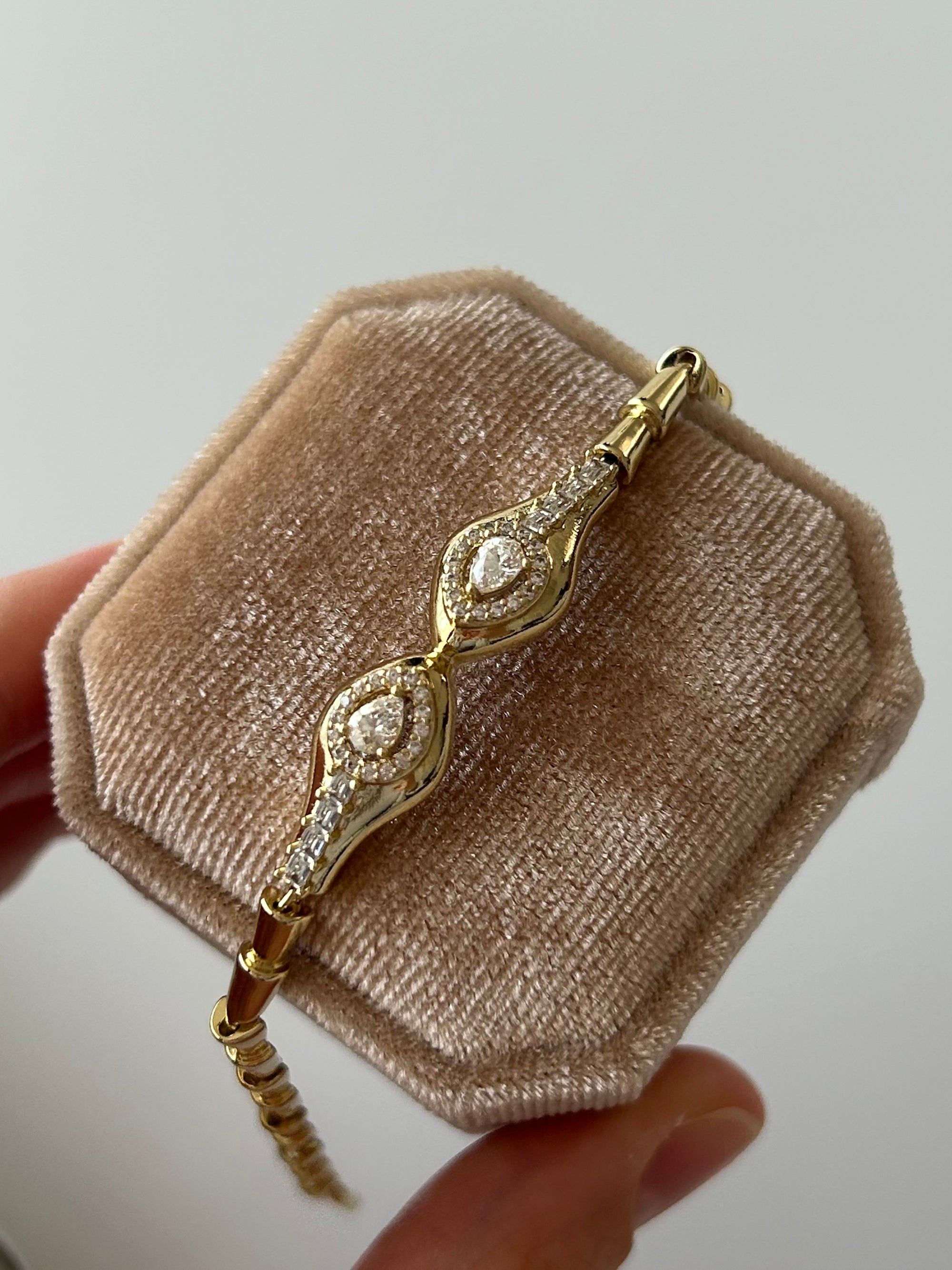 Xuping Zirkon Taş Yılan Bileklik