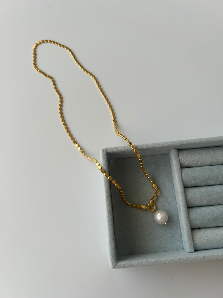 İnci Charm Zincir Kolye