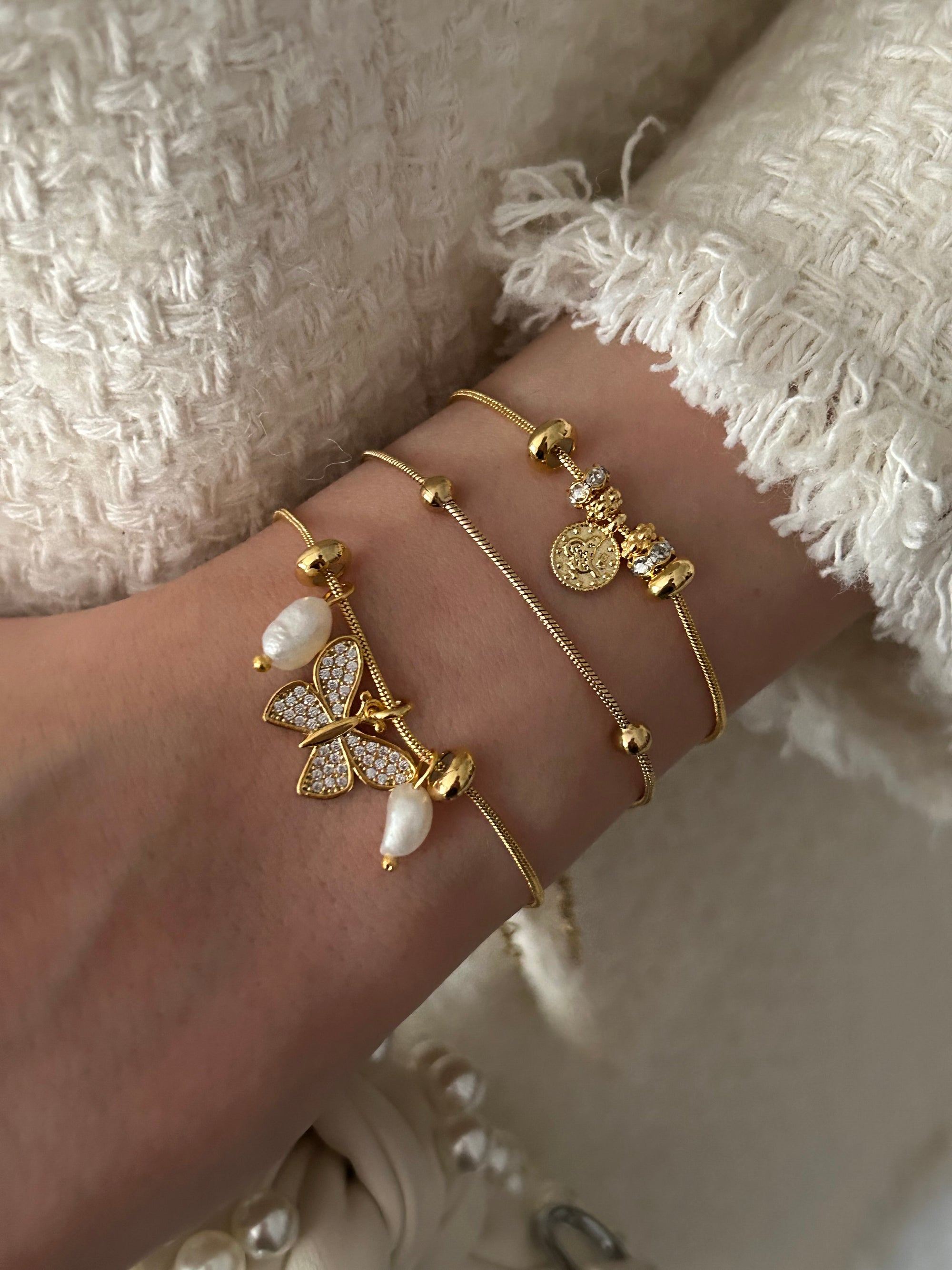Etnik/Zirkon Charm Minimal Bileklik