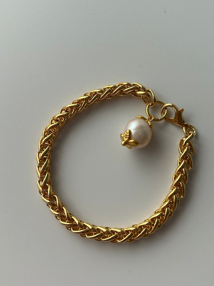 Şakayık İnci Charm Vintage Bileklik