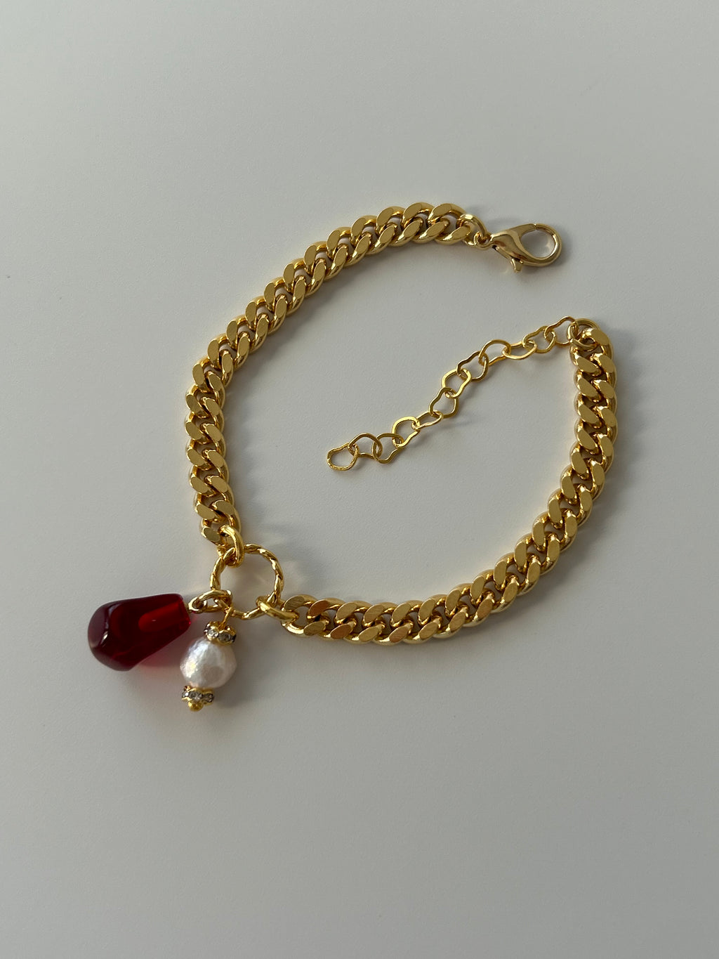 Nar Tanesi/İnci Charm Zincir Bileklik