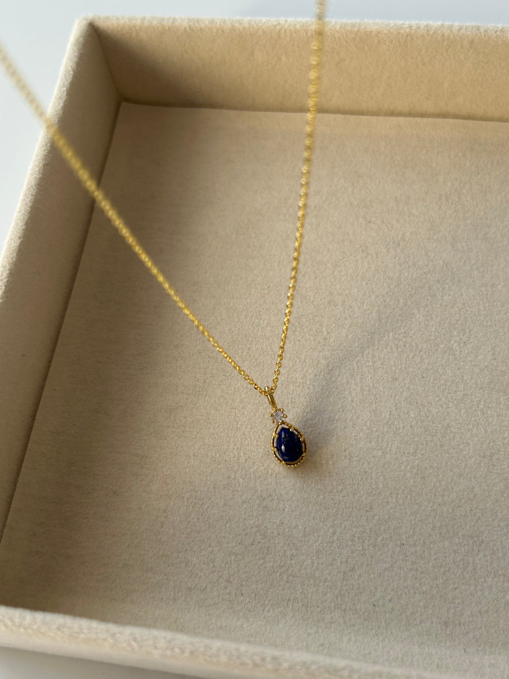 925 Ayar Gümüş Lapis Lazuli Doğaltaş Kolye