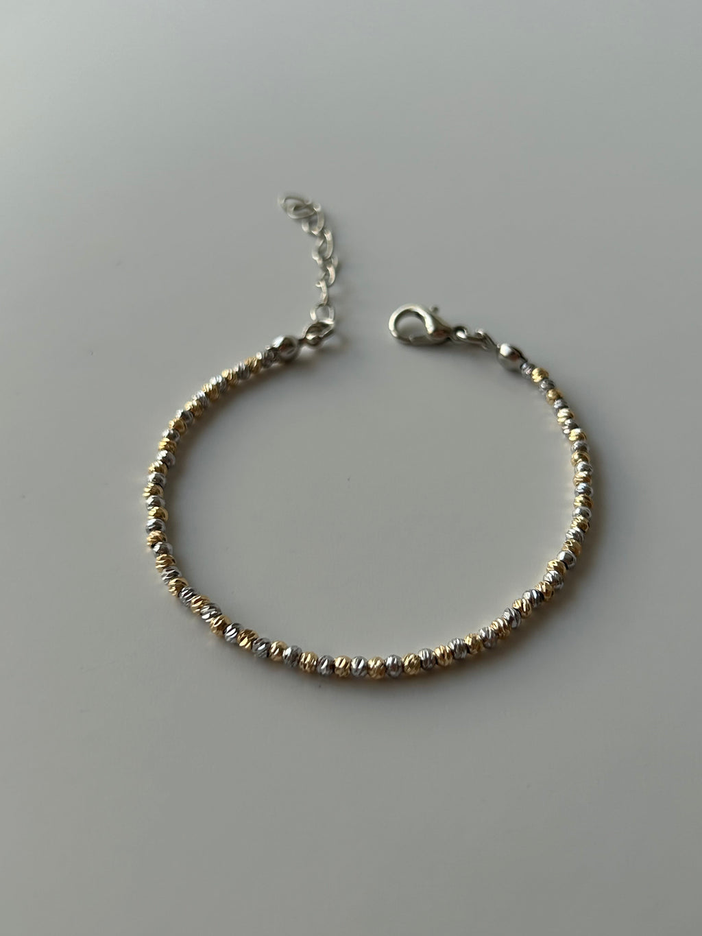 Çelik Gold/Silver 2 mm Dorika Bileklik