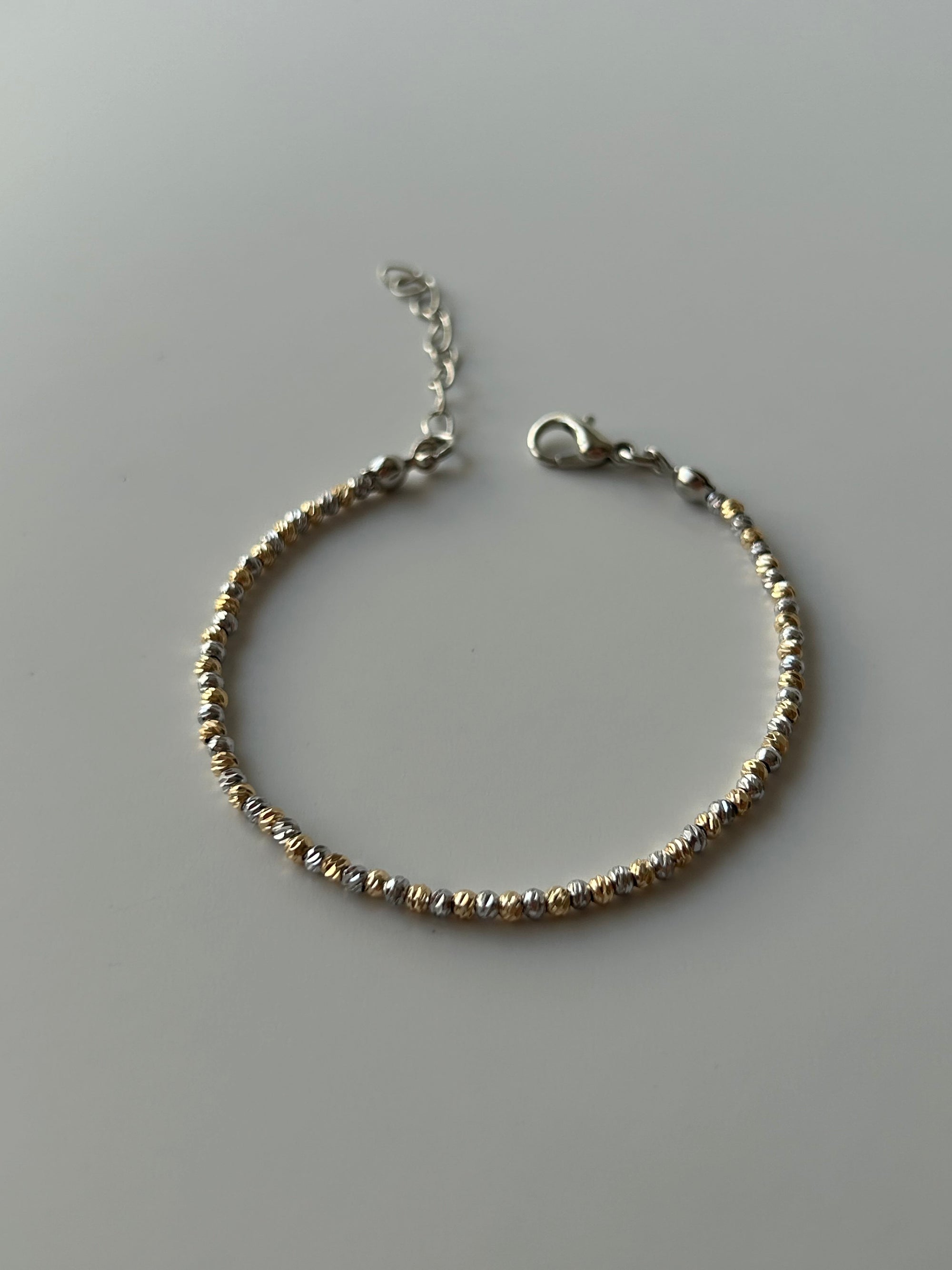 Çelik Gold/Silver 2 mm Dorika Bileklik