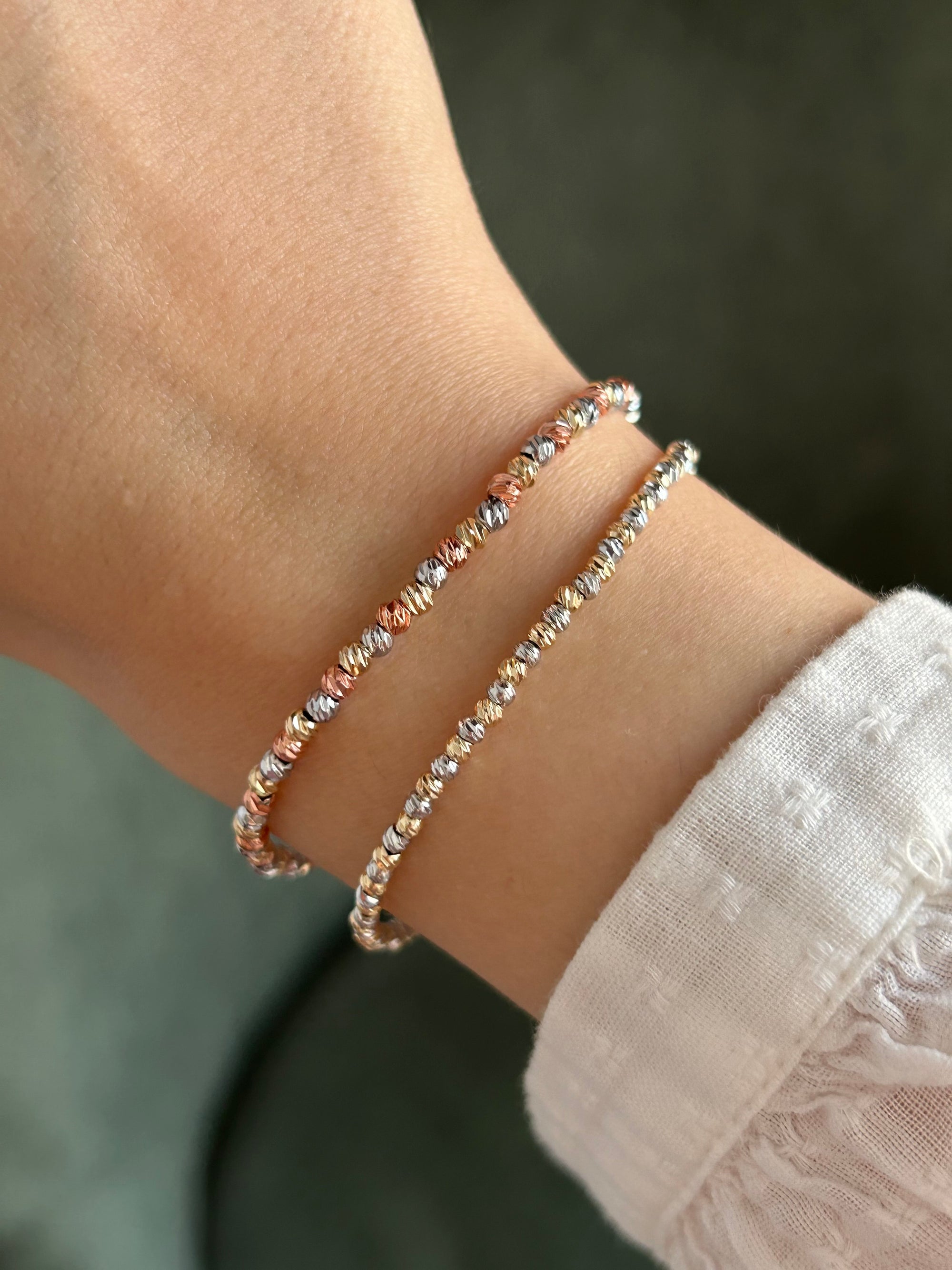 Çelik Gold/Silver/Rose 3 mm Dorika Bileklik