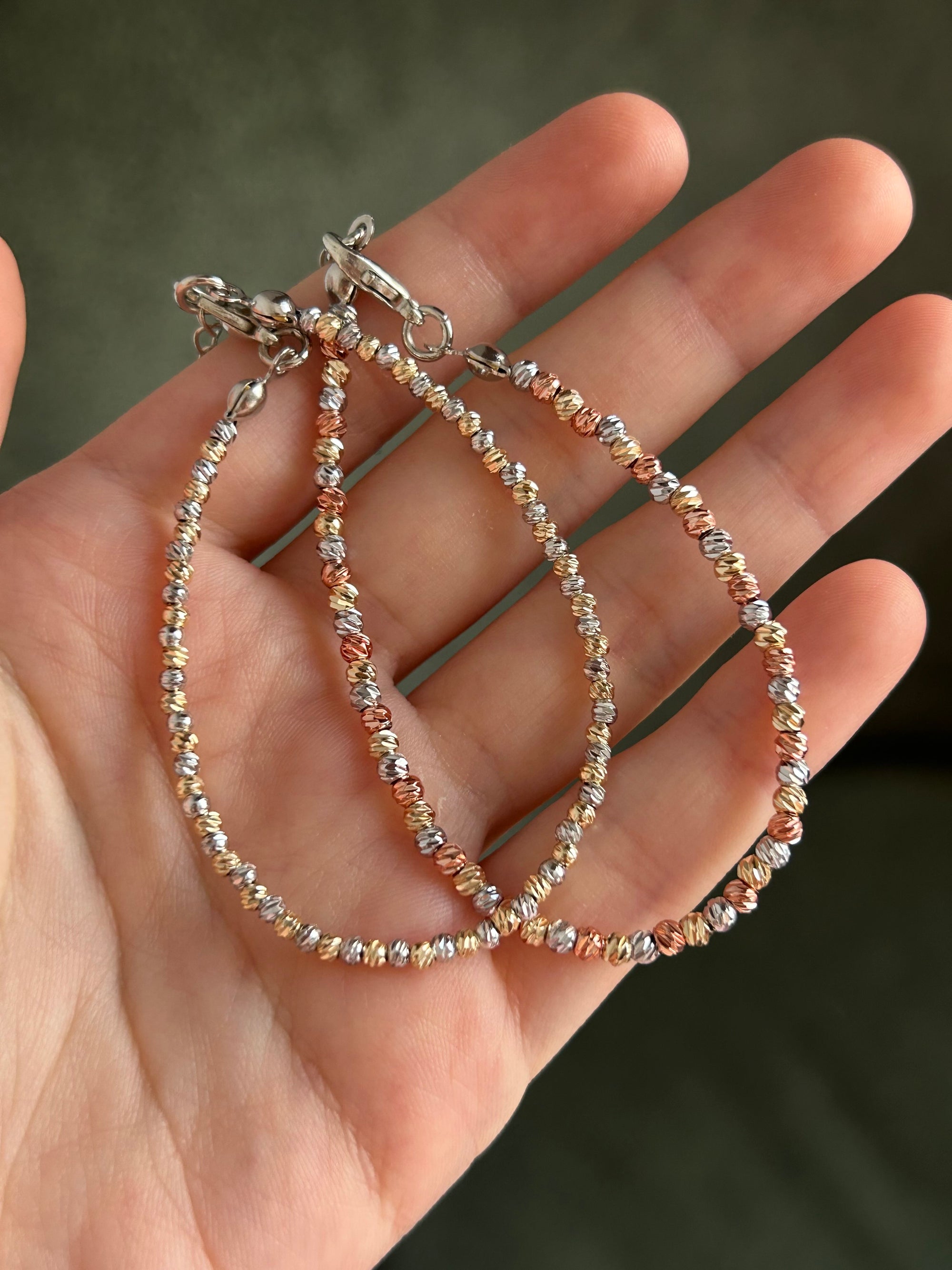 Çelik Gold/Silver/Rose 3 mm Dorika Bileklik