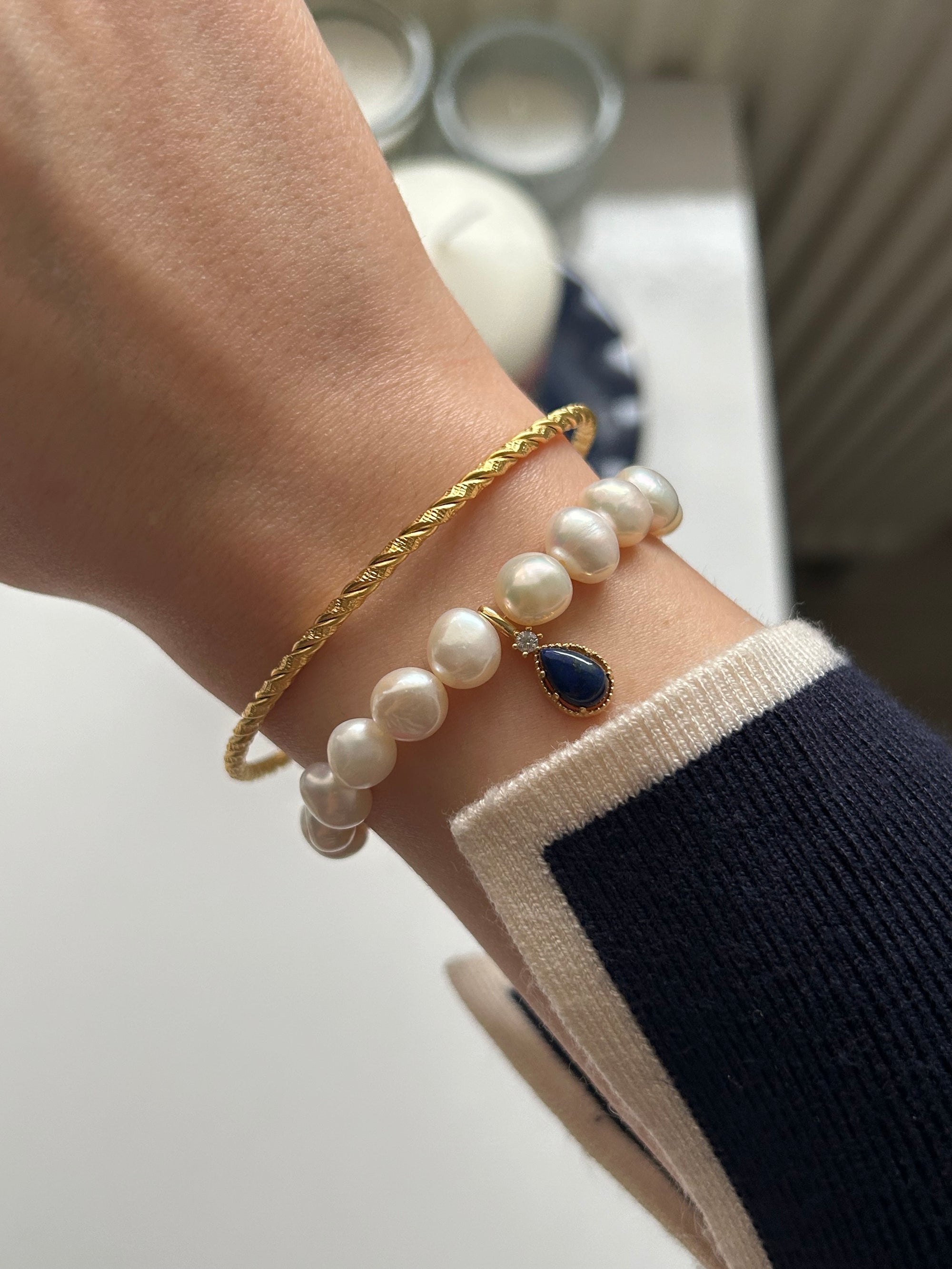 Gelincik/İnci Charm Bilezik